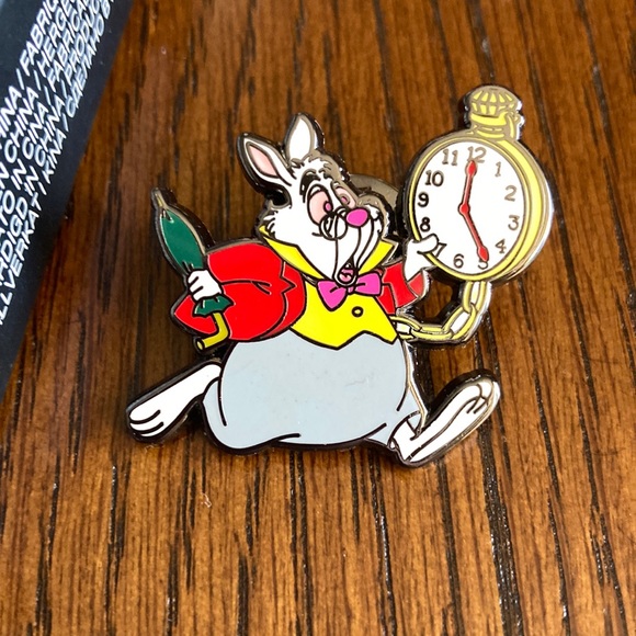 Loungefly Accessories - New Disney Loungefly Alice in Wonderland Icon White Rabbit Pin